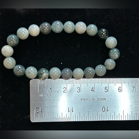 handmade Burma Jade beaded bracelet - Picture 3 of 4